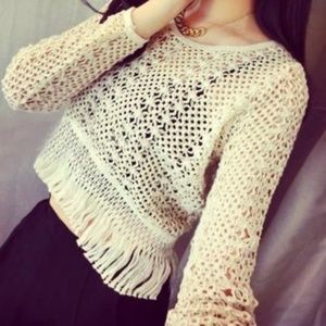 Crochet Tassel Top